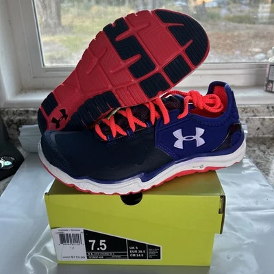 Under Armour UA Women Charge RC 2 Running Shoe Sneaker Pink/Black/Blue sz 7.5 - Image 1 of 4