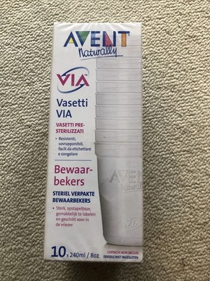 AVENT 10 Aufbewahrungssystem Becher 240 ml / 8 oz ohne Deckel - Bild 1 von 3