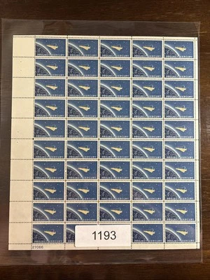 1193 US Mint Sheet, 4 Cent Project Mercury, Mint NH - Image 1 of 3