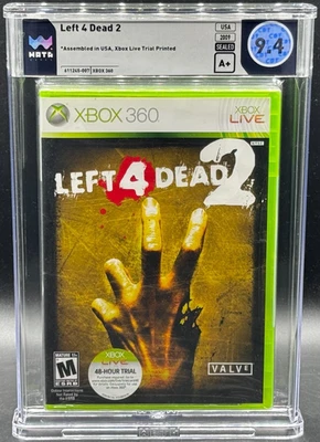 Left 4 Dead 2 Microsoft Xbox 360 Factory Sealed New WATA 9.4 A+ Graded Valve - Image 1 of 2