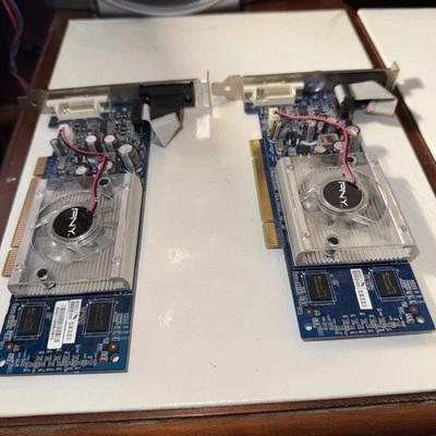 PNY Nvidia GeForce 8400GS 512MB DDR2 PCI Graphics Card (VCG84512SPPB) VGA DVI - Image 1 of 4