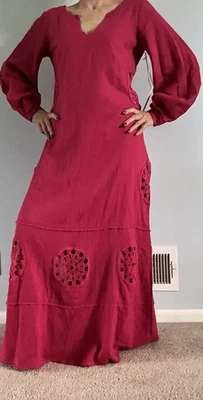 VESTIDO YOUNG FABULOUS & BREAK CAPE COD Rojo Fuccia Lino/Algodón Talla XS NUEVO CON ETIQUETAS Foto 1 de 4