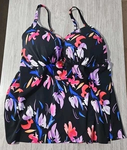 COSTUMI DA BAGNO PER TUTTI I TANKINI, TAGLIA 38F, Multicolore Tropical Con Ferretto - Foto 1 di 8