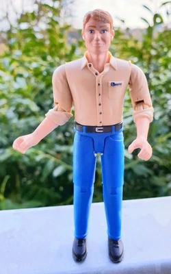 Bruder 60006 Mann heller Hauttyp blauer Hose bworld 1:16 Spielzeugfigur Figur - Bild 1 von 2