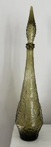 Botella MCM Empoli Glass Genie cerezas verdes y uvas con tapón 22" de alto - Imagen 1 de 9