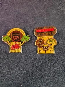 Vintage NFL FOOTBALL COCA COLA SUPER BOWL XXV XVII Pin - Bild 1 von 1