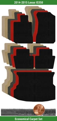 Juego de alfombrillas Lloyd Custom Velourtex para Lexus IS350 2014-2015 (5 piezas) #VNP Foto 1 de 4