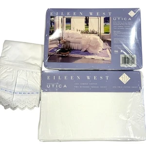 Eileen West Utica Twin Bettwäsche Set Eileens Spitze Ösenband Landhaus Romantisch - Bild 1 von 7