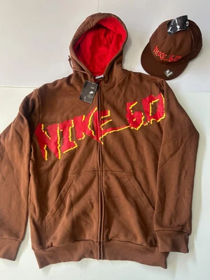 Nike 6.0 Sudadera con Capucha (Talla L) y Sombrero Ajustado (7 3/8) Tema WWE Nuevo Con Etiquetas Conjunto #2 Foto 1 de 4