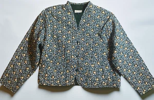 Giacca donna filo universale XL trapuntata patchwork casetta prateria verde floreale - Foto 1 di 6