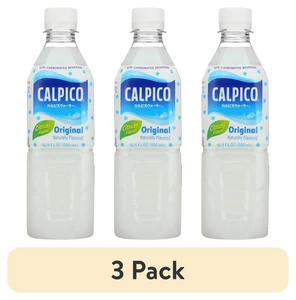 3 pack, Asahi Beverage Company Calpico Original Flavor Non-Carbonated Soft Dr... - Picture 1 of 4
