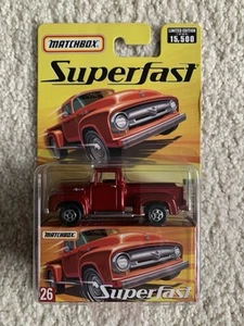 Matchbox 2005 Superfast #26 1956 Ford F-100 (Red) 1/15,500 - Picture 1 of 9