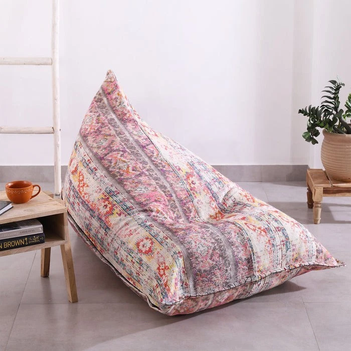 Moroccan Boho Bliss - Handmade Bean Bag Cover - Image 1 of 4