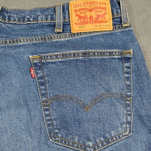 Levi's Jeans Men's 38x34 Blue 505 Regular Fit Straight Leg Denim - Picture 1 of 11