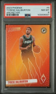 Panini Phoenix Archetype Tyrese Haliburton 2023 Case Hit #4 PSA 8 - Imagen 1 de 2