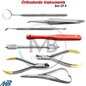 Kit de instrumentos dentales de colocación de eliminación de ligadura con soporte de ortodoncia - Imagen 1 de 12