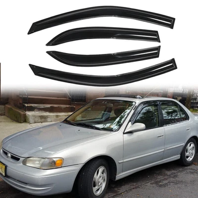 Se adapta a Toyota Corolla 1998-2002 puerta ventana visera ventilación sol/lluvia protectores deflector Foto 1 de 4