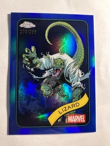 2025 Topps Chrome Marvel Lizard Blue /299 - Picture 1 of 2
