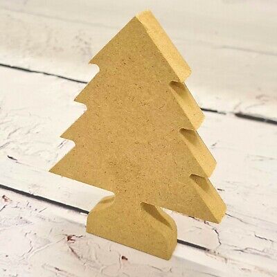 18mm Thick Freestanding Wooden MDF Blank Christmas Tree Craft Shape, Decoration • 7.07€