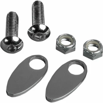 Placas de cubierta de señal de giro trasera cromadas Cycle Visions 2006-17 Harley Dyna 2020-0516 Foto 1 de 3