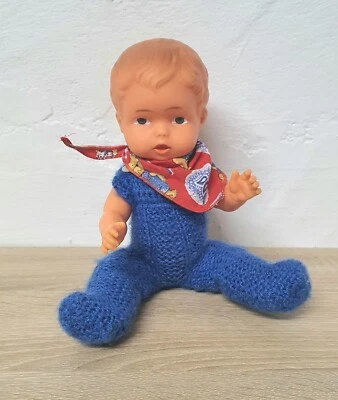 Poupée caoutchouc poupée ES doll 25 cm collector RARE rare ancienne - Photo 1/4