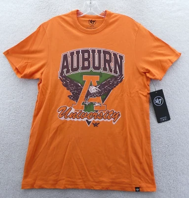 Camisa masculina Auburn Tigers pequena laranja relaxada '47 marca NCAA manga curta nova - Imagem 1 de 4