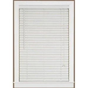  White 2" Light Filtering Vinyl PVC Blind 41" x 48" - Picture 1 of 1