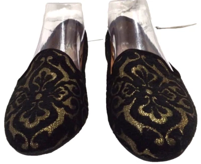 Cushion Walk Avon Gold & Black Slip-On Flats Almond Toe Size 8 NWOT New - Image 1 of 4