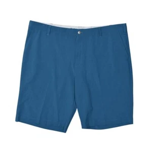 Adidas Men's Bermuda Shorts Blue Polyester Size 42 Zip Solid - Picture 1 of 7