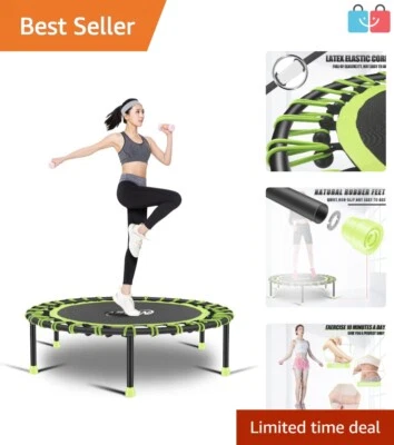 Elegant 40" Silent Trampoline with 330lbs Capacity - Ideal for Home Workouts - Image 1 of 4