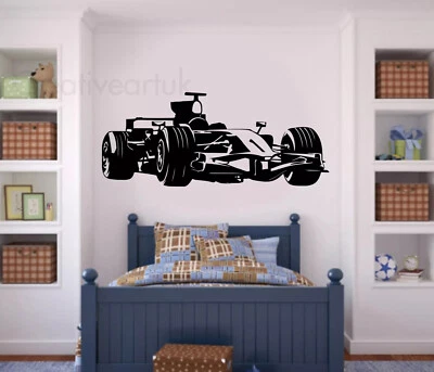 🏎️ F1 Racing Car Wall Sticker Formula 1 Car Wall Art,  F1 Garage Wall Decor F1 - Image 1 of 4