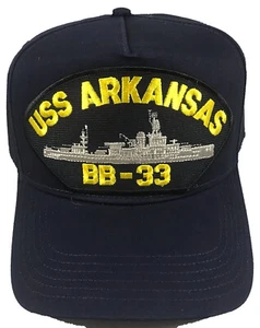 Sombrero de barco USS Arkansas BB-33 - azul marino - negocio propiedad de veteranos - Imagen 1 de 1