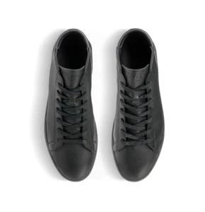 CLAE: BRADLEY MID Triple Black Leather boots size 9 - Picture 1 of 7