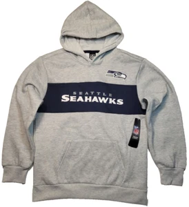 Seattle Seahawks NFL Team Apparel Hoodie Sweatshirt Gray Youth XL FREE SHIP $80 - Picture 1 of 9