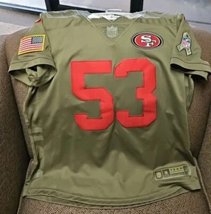 NIKE NFL 49'er #53 Bowman Salute to Service On Field Football Jersey Youth M  - Picture 1 of 12