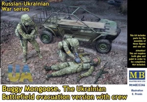 Master Box 35246 Buggy Mongoose Ukrainian Battlefield evacuation car + crew 1/35 - Picture 1 of 2