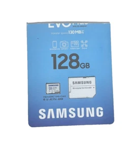 Carte mémoire microSDXC Samsung EVO Plus 128 Go avec adaptateur - Photo 1 sur 2