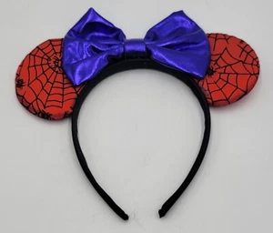 Spiderman Inspired Blue Bow Mouse Ears Headband Children Halloween Blue/red New! - Picture 1 of 2