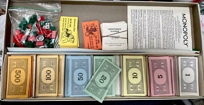 Vintage 1970's Monopoly Parker Brothers Real Estate Trading Game No.9 Complete - Image 1 of 4