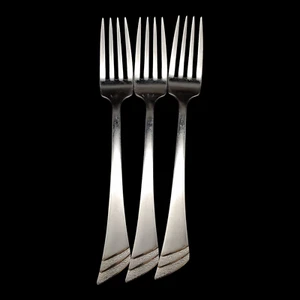 3 Oneida Stanza Tafelgabeln - 7 1/2" Edelstahl USA - Bild 1 von 4