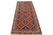 3X8 Farmhouse Oriental Runner Rug Tribal Design Sumak Hand-Woven Carpet 3'3X7'6