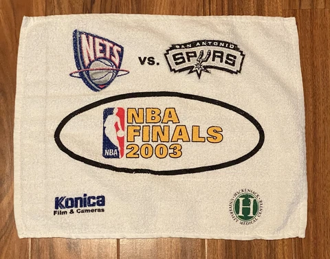 NBA Finals Rally Towel New Jersey Nets vs San Antonio Spurs 2003 Basketball Cover