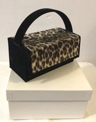 Animal Print Pequeño Tamaño Monedero Joyero Caja Regalo Estuche Organizador 5.5 x 2 3/4x2 3/4" Foto 1 de 4