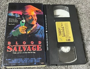 BLOOD SALVAGE VHS RARE OOP HORROR SLASHER MOTEL HELL TOURIST TRAP JOHN SAXON - Picture 1 of 8
