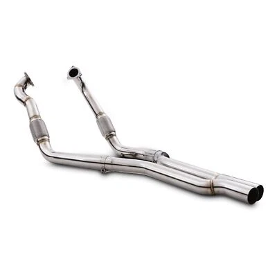 TUBOS DESCENDENTES RESONADOR DE ACERO INOXIDABLE DECAT PARA AUDI S5 S4 B9 3.0 V6 TFSI 15-19 - Imagen 1 de 4