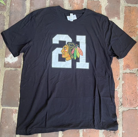 Stan Mikita Memorial Shirt - Chicago Blackhawks - Size XL - New - NWT Cover