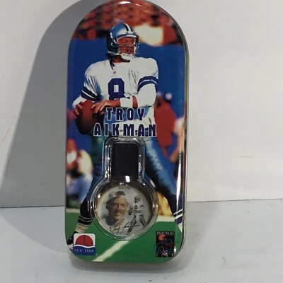 Troy Aikman Limited Edition Sun Time Watch 1995 NIB NOS Dallas Cowboys NFL - Image 1 of 3