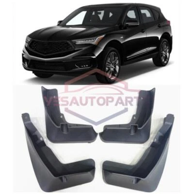 New Front & Rear Splash Guards Mud Guards Flaps FOR 2019-2022 Acura RDX - Imagem 1 de 4