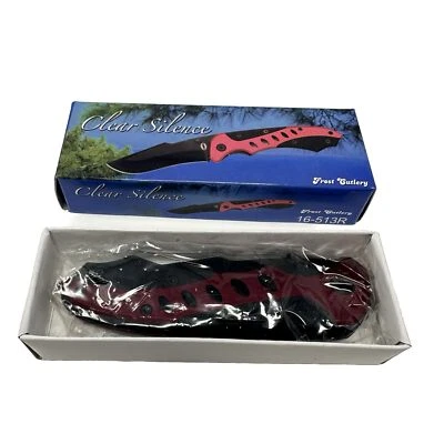 Cuchillo Plegable Clear Silence Cubiertos Escarcha 16-513R Hoja Acero Inoxidable Nuevo Foto 1 de 4