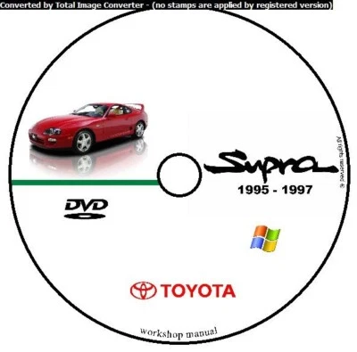TOYOTA SUPRA 1995 1997 MANUALE OFFICINA WORKSHOP MANUAL SERVICE CD DVD SOFTWARE - Immagine 1 di 4
